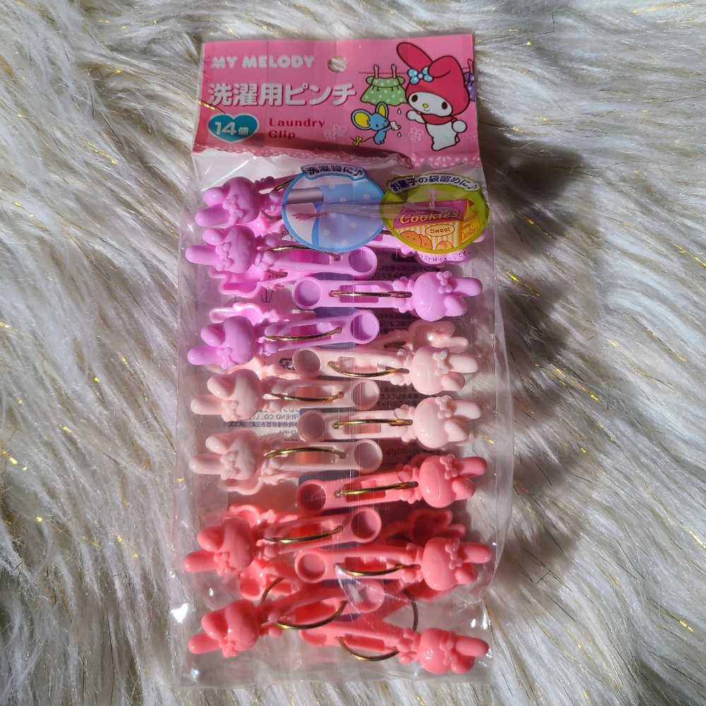 My Melody Laundry Clips